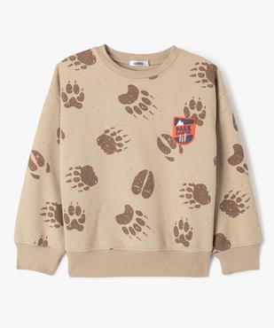 Sweat en molleton doux imprimé garçon vue3 - GEMO (ENFANT) - GEMO