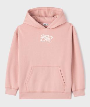 Sweat à capuche et poche kangourou en molleton imprimé devant et dos garçon vue1 - GEMO 4G GARCON - GEMO