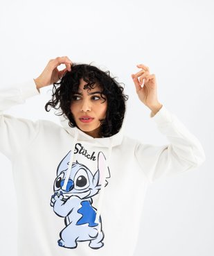 Sweat à capuche imprimé femme - Stitch vue2 - LILO & STITCH - GEMO