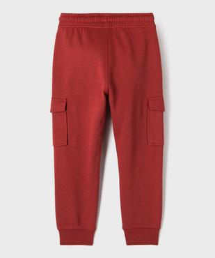 Pantalon de jogging molletonné avec poches à rabat garçon vue4 - GEMO (ENFANT) - GEMO