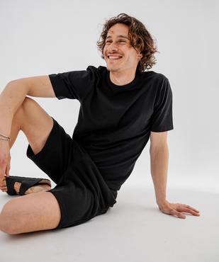 Bermuda en maille French Terry avec taille ajustable homme vue2 - GEMO 4G HOMME - GEMO