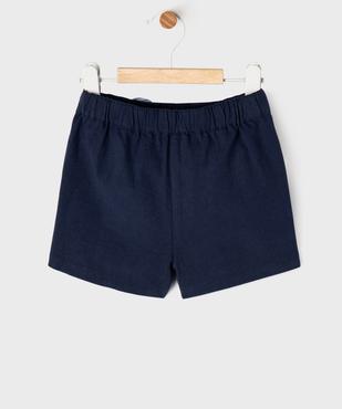 Short à ponts ample avec boutons fantaisie bébé fille - LuluCastagnette vue5 - LULUCASTAGNETTE - GEMO