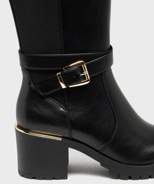 Bottes avec élastique sur la tige et brides cheville femme - Valentina Baldano vue13 - GEMO(URBAIN) - GEMO