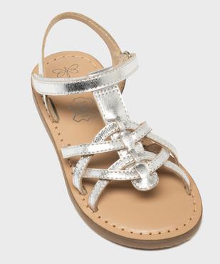 Sandales en cuir brillant multibrides fille - Lovely Wings vue5 - LOVELY WINGS GEMO FOR GOOD - GEMO