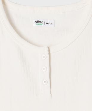 Débardeu court en maille côtelée fille vue2 - GEMO 4G FILLE - GEMO