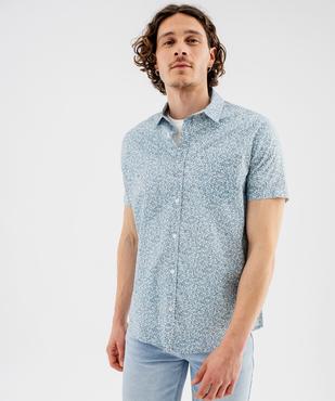 Chemise à manches courtes à motifs fleuris coupe regular homme vue1 - GEMO 4G HOMME - GEMO