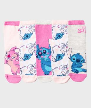 Chaussettes hautes imprimées Stitch et Angel fille (lot de 5) - Disney vue1 - LILO & STITCH - GEMO