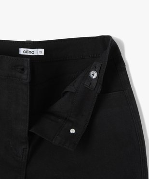 Short en denim avec revers cousus fille vue2 - GEMO (JUNIOR) - GEMO