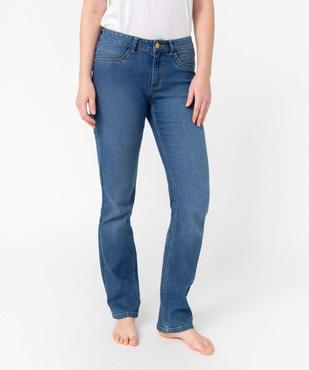 Jean femme coupe Regular stretch vue2 - GEMO 4G FEMME - GEMO