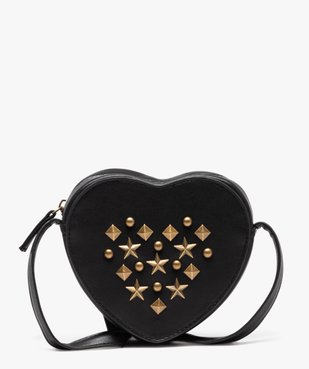 Sac en forme de coeur avec clous métalliques fille vue1 - GEMO (ENFANT) - GEMO