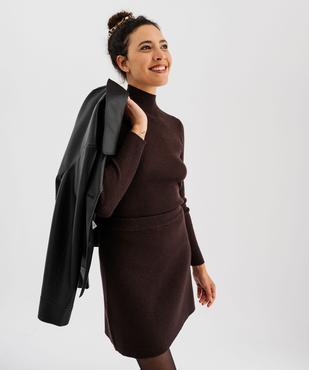 Jupe courte en maille pailletée femme vue4 - GEMO(FEMME PAP) - GEMO