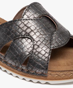 Mules femme à talon plat confort et larges brides vue6 - GEMO (CONFORT) - GEMO