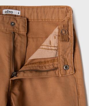 Pantalon en coton coupe large taille ajustable garçon vue2 - GEMO (ENFANT) - GEMO