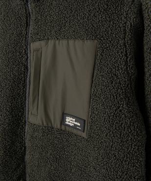 Blouson à capuche réversible avec matière déperlante et sherpa garçon vue3 - GEMO (JUNIOR) - GEMO