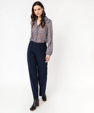 Chemise en voile à motifs fleuris femme vue5 - GEMO(FEMME PAP) - GEMO