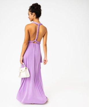 Robe de soirée drapée multipositions femme vue6 - GEMO(FEMME PAP) - GEMO