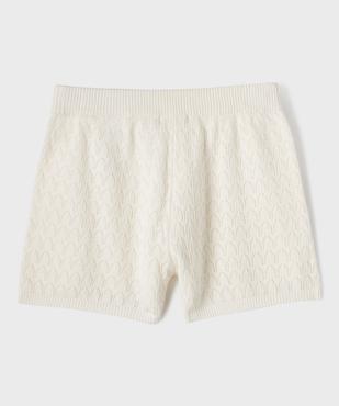 Short en maille avec taille élastique fille vue3 - GEMO (JUNIOR) - GEMO