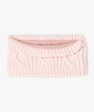 Tour de cou torsadé doublure polaire bébé fille vue1 - GEMO 4G BEBE - GEMO