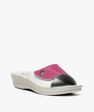 Mules femme confort à large bride scratch - Cloggy vue2 - GEMO (EQUIPT) - GEMO