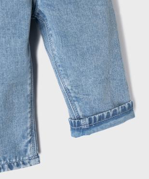 Jean avec doublure jersey et taille élastique bébé fille vue3 - GEMO 4G BEBE - GEMO