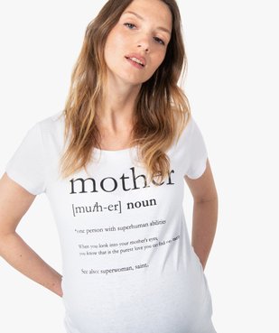 Tee-shirt de grossesse avec inscription XXL vue2 - GEMO (MATER) - GEMO