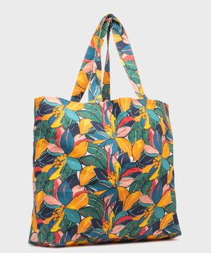 Sac de plage à motifs fleuris format XXL vue2 - GEMO (ACCESS) - GEMO