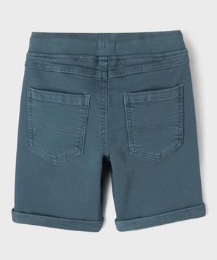 Bermuda en coton stretch coupe Regular taille ajustable garçon vue3 - GEMO (ENFANT) - GEMO