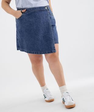 Jupe short en jean femme grande taille vue1 - GEMO (G TAILLE) - GEMO