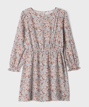 Robe à manches longues à motifs fleuris fille - LuluCastagnette vue1 - LULU CASTAGNETTE GEMO FOR GOOD - GEMO