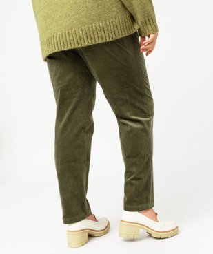 Pantalon en velours côtelé femme grande taille vue3 - GEMO (G TAILLE) - GEMO