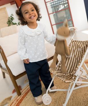 Pantalon large élastiqué bébé fille vue4 - GEMO(BEBE DEBT) - GEMO