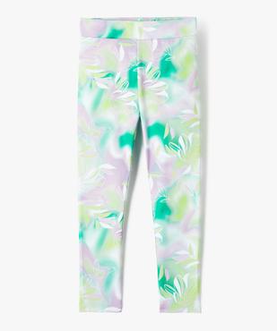 Leggings long à motifs fleuris effet tie and dye fille vue1 - GEMO (ENFANT) - GEMO