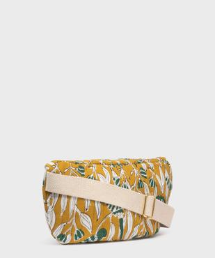 Sac banane en coton matelassé avec motifs fleuris femme vue3 - GEMO (ACCESS) - GEMO