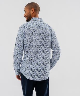 Chemise manches longues en coton fleuri homme vue1 - GEMO (HOMME) - GEMO