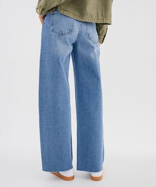 Jean flare taille haute à clous et bords francs femme vue3 - GEMO(FEMME PAP) - GEMO