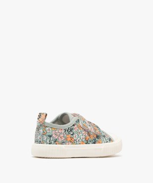 Baskets basses en toile fleurie à scratch fille vue5 - LOVELY WINGS GEMO FOR GOOD - GEMO