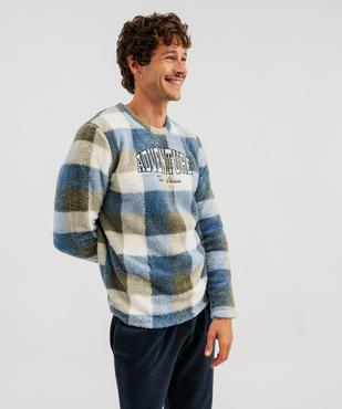Pyjama à carreaux maille peluche homme vue7 - GEMO(HOMWR HOM) - GEMO