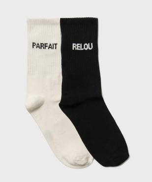 Chaussettes montantes message garçon vue1 - GEMO (ENFANT) - GEMO