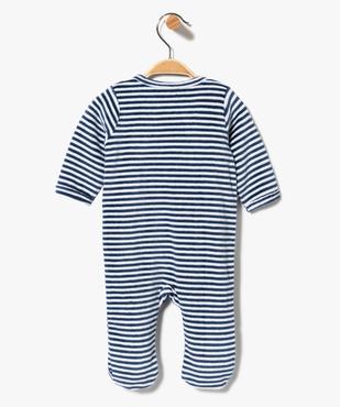 Ensemble 5 pièces : pyjama + body + bonnet + moufles + bavoir motif chat vue2 - GEMO(BB COUCHE) - GEMO