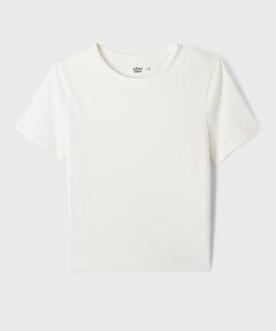 Tee-shirt manches courtes coupe courte fille vue1 - GEMO 4G FILLE - GEMO