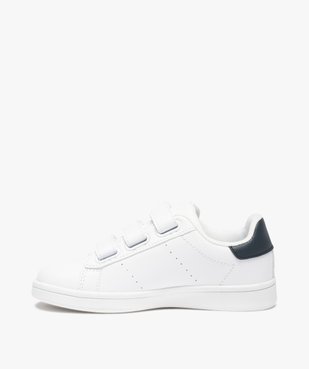Baskets garçon unies fermeture trois scratchs - Slazenger vue3 - SLAZENGER - GEMO