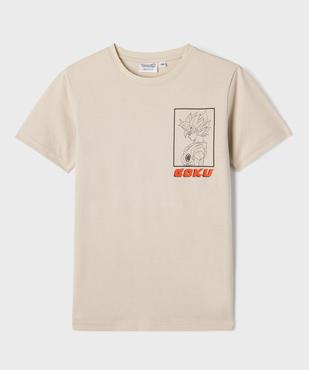 Tee-shirt manches courtes imprimé devant et dos garçon - Dragon Ball Super vue1 - DRAGON BALL Z - GEMO