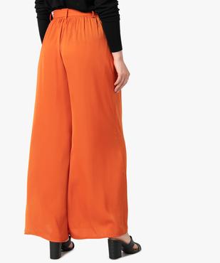 Pantalon femme large en matière satinée vue3 - GEMO(FEMME PAP) - GEMO