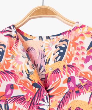 Robe sans manches à motifs fleuris bébé fille vue2 - GEMO 4G BEBE - GEMO