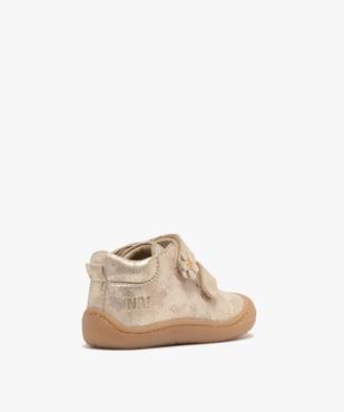 Chaussures premiers pas en cuir à scratch bébé fille - Na! vue4 - NA! GEMO FOR GOOD - GEMO