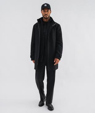 Manteau droit à double col amovible homme vue8 - GEMO (HOMME) - GEMO