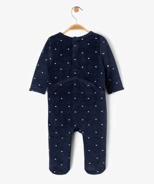 Pyjama en velours à motif ourson bébé garçon vue4 - GEMO(BB COUCHE) - GEMO