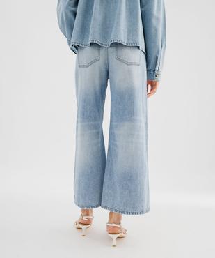Jean Cropped Wide leg taille haute femme vue5 - GEMO 4G FEMME - GEMO
