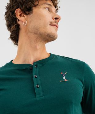 Pyjama long à carreaux Noël homme vue2 - GEMO(HOMWR HOM) - GEMO