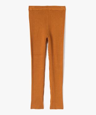 Pantalon leggings en maille côtelée fille vue1 - GEMO 4G FILLE - GEMO